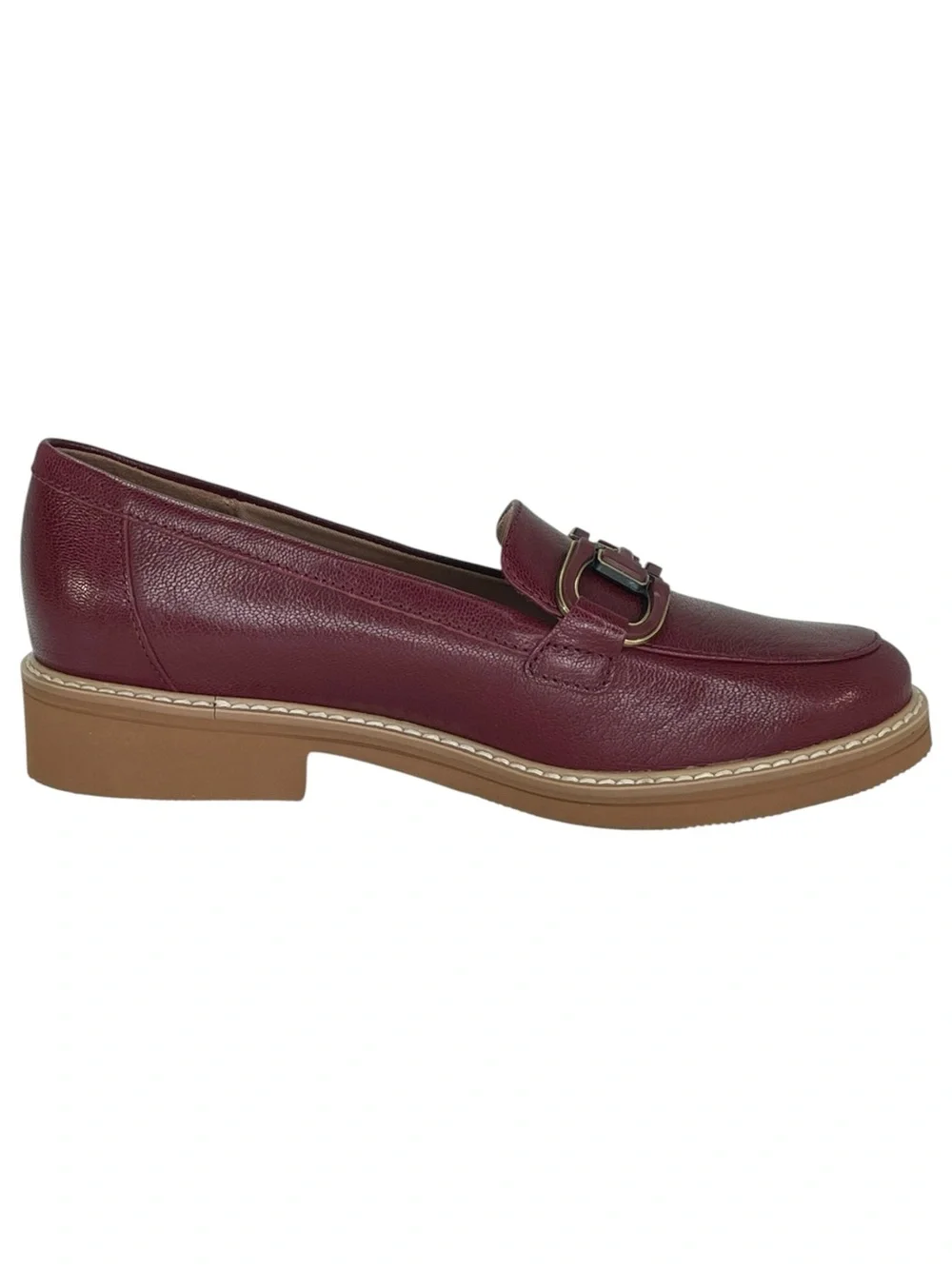 Naturalizer Theo Cranberry Leather Womens Loafers Size 5.5M